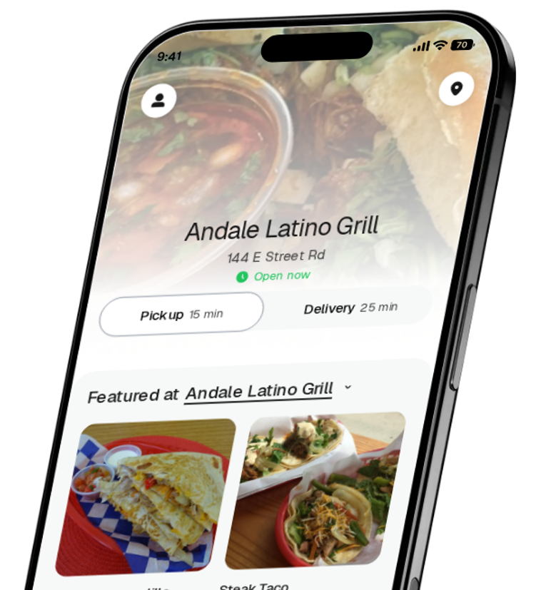 Andale Latino Grill app preview