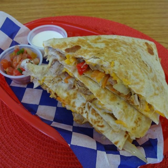 Vegetable Quesadilla.