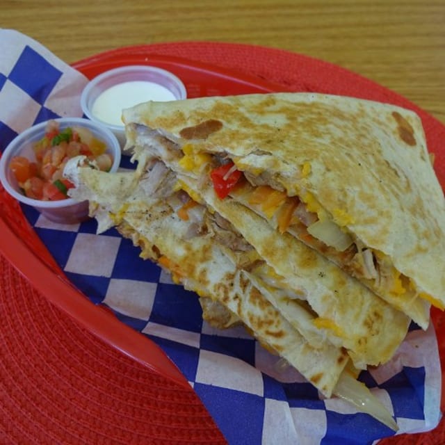 Chicken Quesadilla.